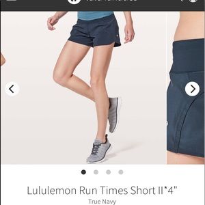 Lululemon Run Times Short 4”